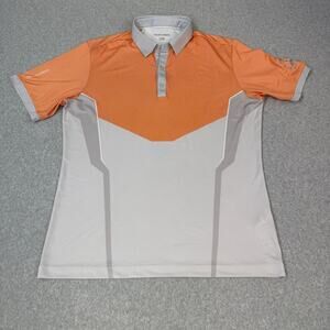 Galvin Green Polo Men's XL Mateus Ventil8 Golf Shirt Orange Embroidered Sleeve